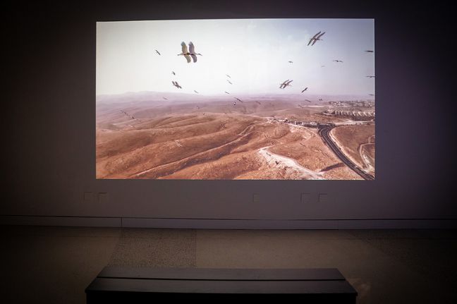 19/04/2019 - Heba Y. Amin ‘EARTH/SKY’ sergisi kapsamında Calit2 Gallery, UC San Diego’da